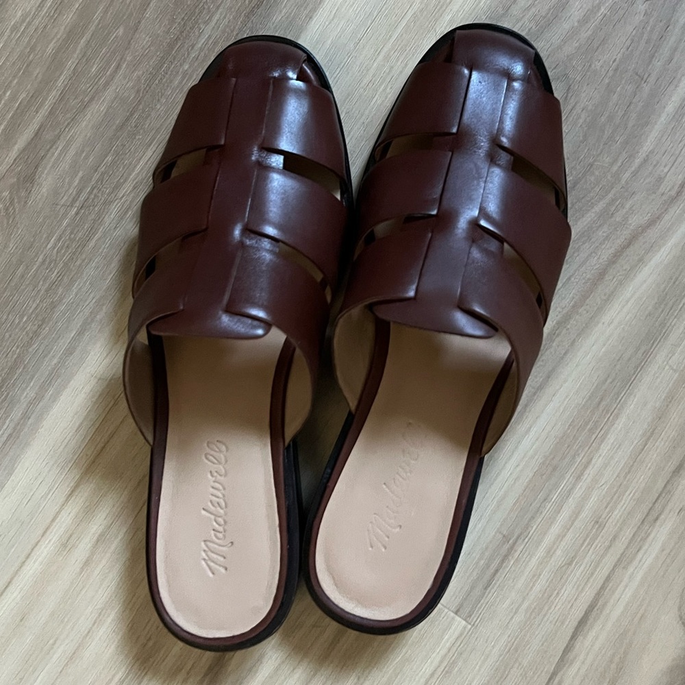 Madewell fisherman mules. Never worn